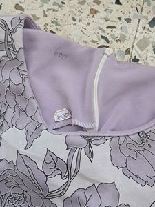 Cut Sleeves Top For Girls Back Side Zipper