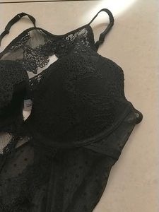 M Black Lace Corset(Adore me)