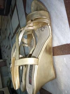 Golden Girlish Heels