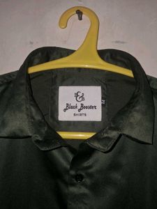 Olive Green Long Sleeve Button-Down