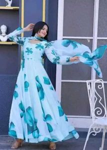 Floral Anarkali Kurta Set