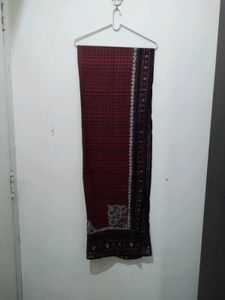 Biba Maroon Black Printed Kurta Pajama Dupatta