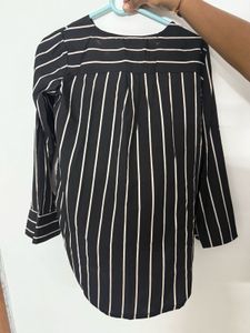 Formal Regular Full sleeves solid women black top