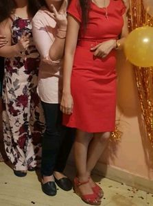 Love Affair Mango Red Party Dress
