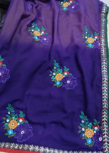 Dual Color Saree