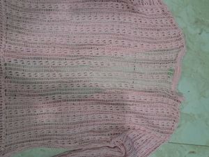 Pink Crochet Cardigan
