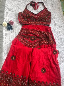 Red Skirt And Top