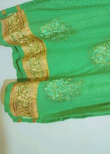 Green Party Wear Suit Salwar For Girl Or Women