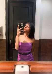 Purple Strapless Mini Dress