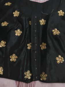 Elegant Black Embellished Blouse