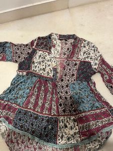 Boho Patchwork Print Tunic