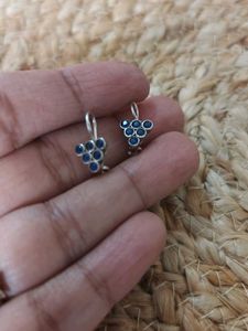 92.5 | Cute tiny Blue Stone Earrings