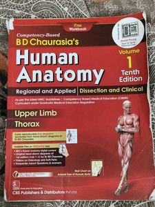 Human Anatomy Textbook with free workbook