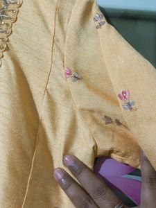 Yolk Yellow Colour Gown Wedding Season Sale