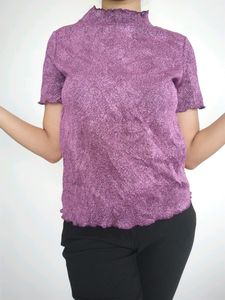 Glam Purple Glitter Top...New.. Unused..