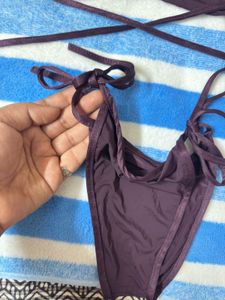 Dark Purple Bikini Set