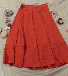 Coral Ethnic Skirt