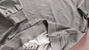 Grey Off-Shoulder Sweatshirt