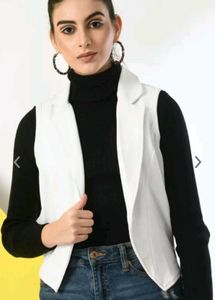 Sleeveless Open Front Shrug