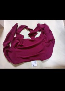 Slim Fit Crop Top For Women Tie Up