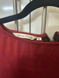XL size miss Chase Maroon Top With Back Tie