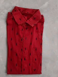 Red Patterned Shirt