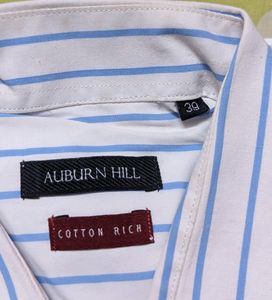 White Colour Full Hands Formal Shirt  Auburn Hill Brand