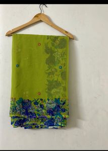 Embroidered  Printed Saree