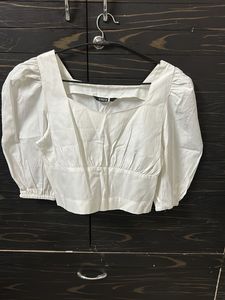White Crop Top