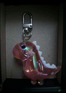 SAVANA Cute Pink Dinosaur Bag Charm
