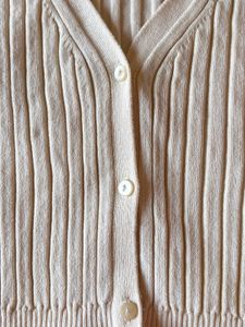 H&amp;M Beige Classic Cardigan Sweater