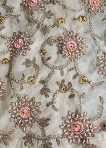 Embroidered Midi Skirt