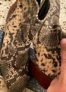 Snake Print Boots
