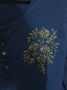 Elegant Navy Blue Kurti