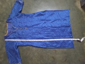 Blue Striped Kurti (Length -39&#34;, Bust- 40)