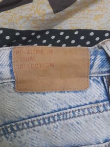Pull &amp; Bear Distressed Denim Shorts