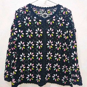 Stylish Crochet Cardigan Top
