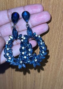 Blue Floral Earrings