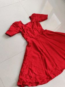Red Fit &amp; Flare Dress
