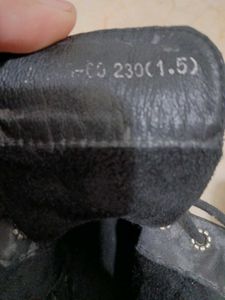 Genuine Black Ankle Leather Boots