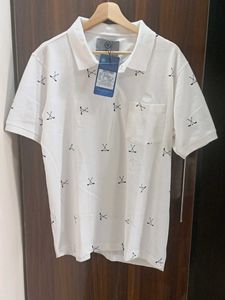 Golf Print Polo Shirt - New with Tags