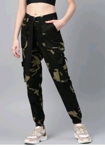 Women Regular Fit Cotton Blend Trouser