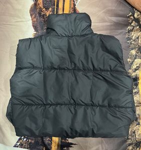 womens crop sleeveless jacket