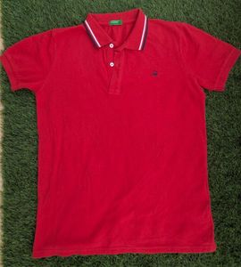 Benetton Red Polo Shirt