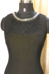 Black Sheath Dress with Lace