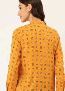 Dressberry Stylish Mustard Print Top