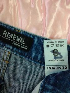Denim Skirt Asymmetrical