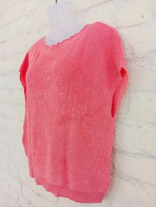 Coral Knit Top