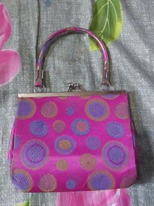 Pink Polka Dot Clutch