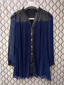 New With Tag Cute Frill Korean Blue Blouson